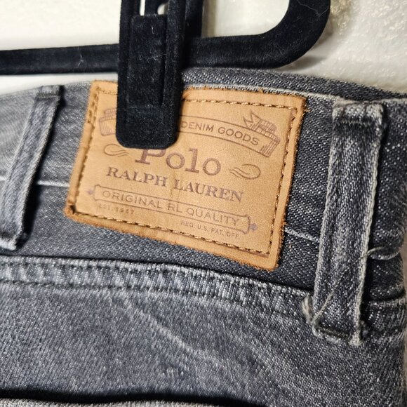 Polo Ralph Lauren 38X30 Mens Grey Distressed The Sullivan Slim Jeans - Picture 5 of 8